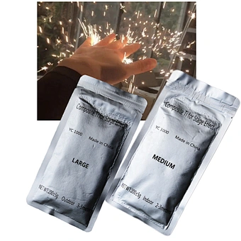 200g Titanium Powder For Cold Spark Machine Special Effect Cold Spark Machine Powder Dusty