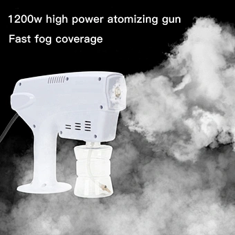 1200W Handheld Atomization Disinfection Fog Machine Stage Smoke Machine Light Nano Steam Gun Hair Spray Machine 220V 110V