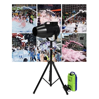Summer new style small party foam machine cannon for outdoor indoor swimming pool spray jet foam machine with case 1000W