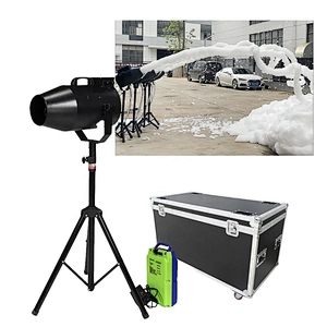 Summer new style small party foam machine cannon for outdoor indoor swimming pool spray jet foam machine with case 1000W