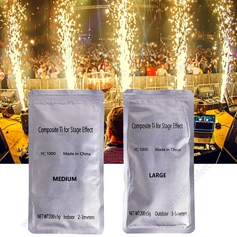 Cold Stage Pyro Wedding Dj Making Waterfall Spark Fountain Gun Control Refill Titanium Powder For Pyrotechnic Fireworks Machine