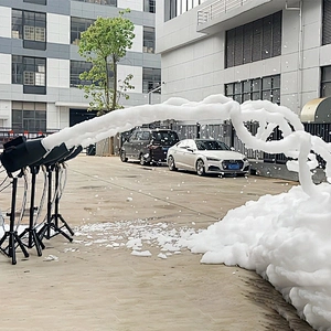 Summer new style small party foam machine cannon for outdoor indoor swimming pool spray jet foam machine with case 1000W