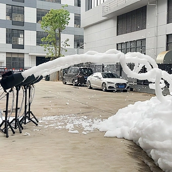 Summer new style small party foam machine cannon for outdoor indoor swimming pool spray jet foam machine with case 1000W
