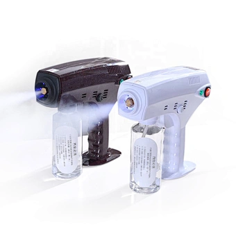 Rechargeable Handheld Atomization Disinfection Fog Machine Stage Smoke Machine Blue Light Nano Steam Gun Hair Spray Machine