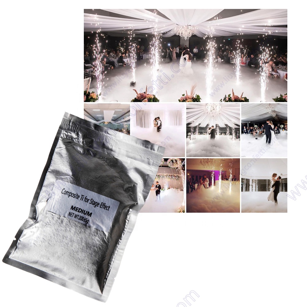 200g Outdoor Indoor Cold Spark Sparkler Metal Titanium TI Powder for wedding Firework machine stage cold sparklers