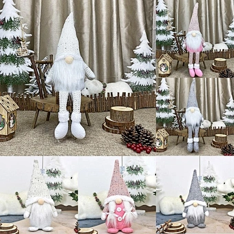 Home Ornament Xmas Navidad Natal New Year 2023 Gift Set For Kids Toys Gnome Christmas Faceless Doll Merry Christmas Decoration
