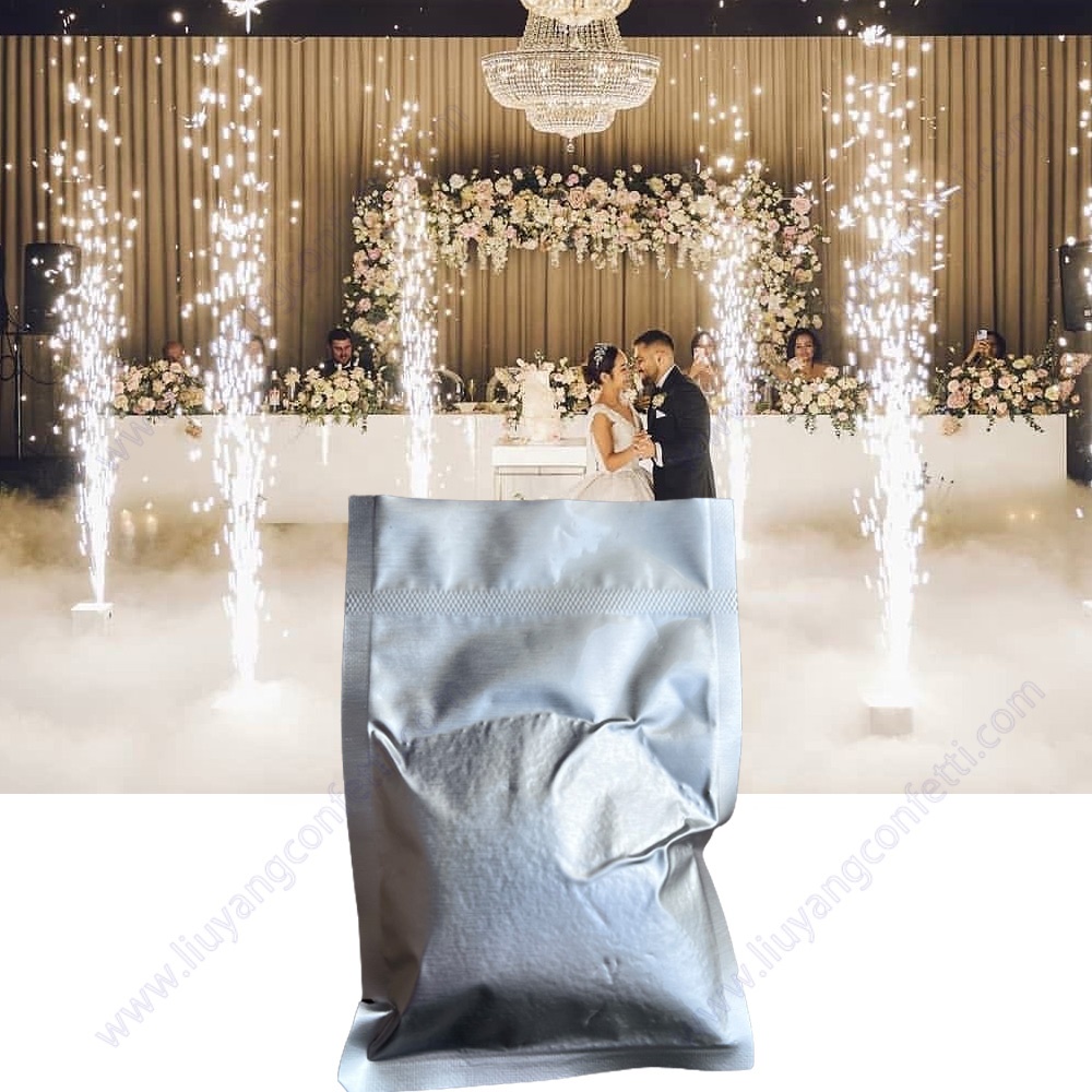 650w Mini Firework Stage Set 750w Wedding Dmx Additive Grain Composite Particles Large Size Cold Spark Machine Titanium Powder
