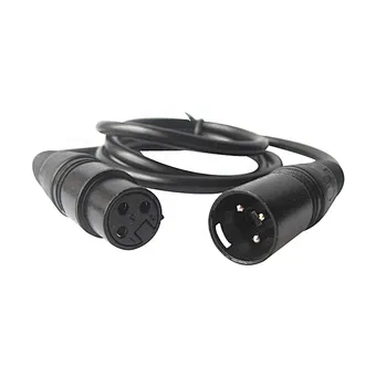 Cannon Line Balanced Audio Dual Microphone Mixer Extension 512 Male 3 Signal Wire Cord Xlr 5 Pin Female Dmx Lighting Cable