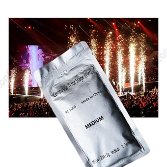 wedding marriage bride couple entry dj indoor outdoor 200g titanium powder composite ti cold powder price for cold spark machine
