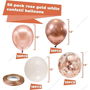 Evening Wedding Kids Color Balloon Diy Wholesale Set Birthday Decoration Party Supplies Number Aluminum Happy Rose Gold Confetti