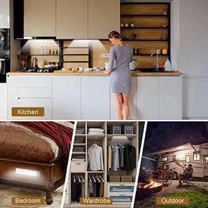 Cabinet Lighting Kitchen Strip Glass Display Rechargeable Sensored Usb Magnetic Wall Motion Sensor Under Led Closet Light