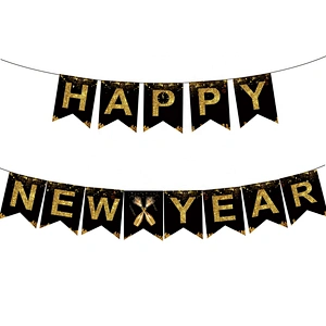 Happy New Year Banner 2023 New Year Eve Party Banner Party Decorations Supplies 2023 New Year Party Photo Background Decoration