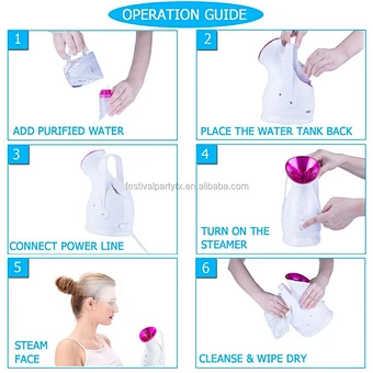 Nano Ionic Face Steamers For Portable Home Humidifier Warm Mist Steam Machine Sauna Spa Steaming Skincare Facial Steamer
