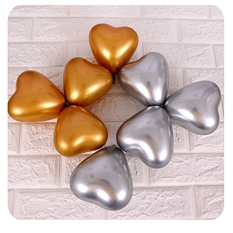 Balloons wholesale 10inch Glossy Metal Pearl Latex Balloons Thick Chrome Metallic Colors helium Air Balls Globos