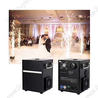 750w Fireworks Waterfall Fountain 650w Spinning Control 600w Mini Wireless Wedding Stage Special Effects Cold Spark Machine