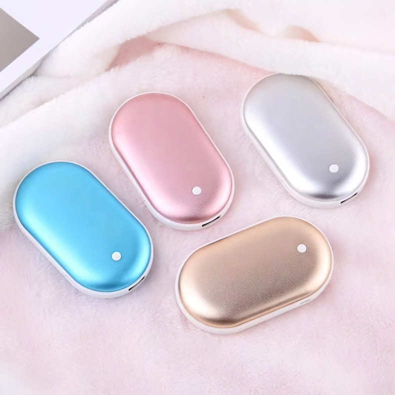 Mini Portable High Quality Usb Rechargeable Hand Warmer Reusable Electric Handwarmer With Mobile Power Bank
