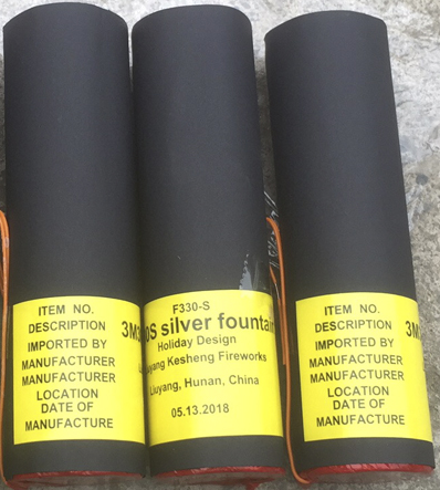 1.4g cold fire cold stage fountain fireworks cold stage pyrotechnic
