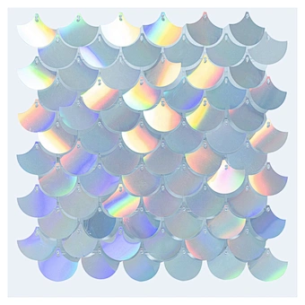 4D Fan-Shaped Shiny Shimmer Sequin Panel Wall Glitter Birthday Party Background Decorations Backdrop For Wedding Event