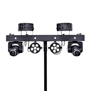 Disco Music Festival moving head rack T holder stand 4 dj lighting stage light system with rack and carry bag