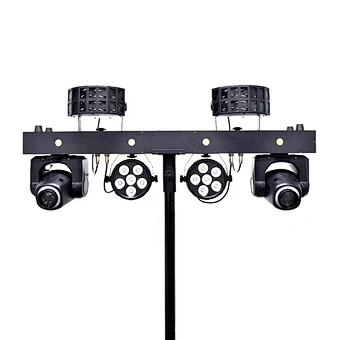 Disco Music Festival moving head rack T holder stand 4 dj lighting stage light system with rack and carry bag