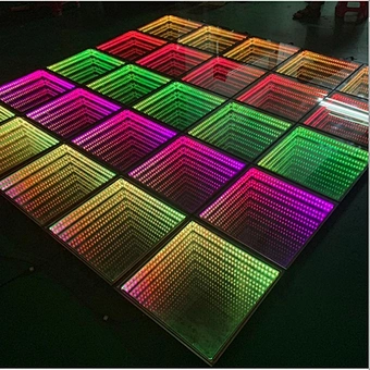 Dj Wedding Event Party Decoration Stage Special effect Entry First dance Disco 3d infinity mirror video light led floor