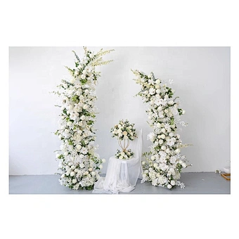 Valentine Day Proposal Marriage Bride Decoration 8 feet customized silk rose flowers arch wedding ceremony flower arch