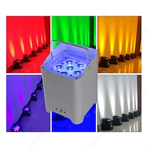 6*18W Rgbwauv Dj Wedding Battery Powered LED Uplight WIFI Wireless Dmx Stage Lights