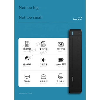 Mini Smart Portable Support Paper Micro Mobile Transparency Film For Inkjet Usb Interface Free Sdk Hprt Mt800 A4 Printer Ribbon