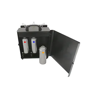 Stage Show Effect Dmx Control 3 Head Fan Shape Triple-way Party Dj Sparkler Firework Firing Thrower Flame Projector Fire Machine