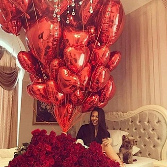 18inch pure color balloons love red Heart balloon aluminum foil ballons for wedding Valentine's Day love decoration globos
