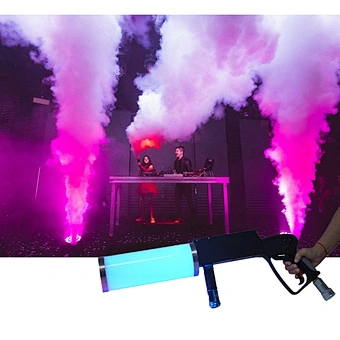 Spray Cryo Jet Launcher Club Bar Wedding Disco Nightclub Handheld Machine Stage Fog Gas Column Dj Equipment Rgb Led Co2 Gun