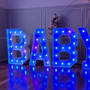 led electronic signs birthday party giant 4ft 5ft marquee love letters light up number for wedding decoration event props