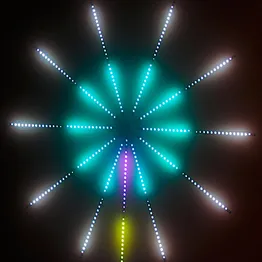 2022 New model LED Christmas Holiday Decoration Fireworks Light Digital Fireworks Meteor Light