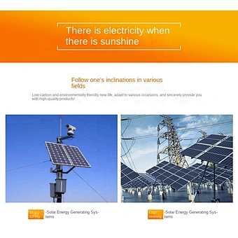 Panneau Solaire Solar Panel With Battery Mono Crystalline Material Photovoltaic Panel Solar Energy System Paneles Solares