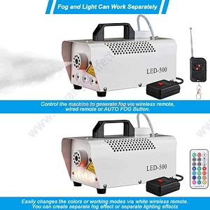 Professional Mini 500W LED Fog Machine R/G/B Stage Party Bar Wedding Smoking Machine