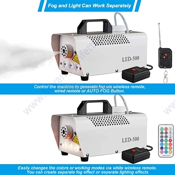 Professional Mini 500W LED Fog Machine R/G/B Stage Party Bar Wedding Smoking Machine