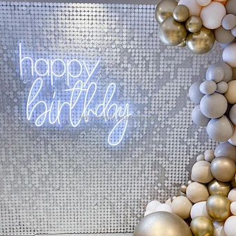 Shipping Free White Disc Decorative In Disk Wall Panel 2022 Hot Sale Outdoor 3d Decoration Wind Flapping Backdrop Shimmer Sequin