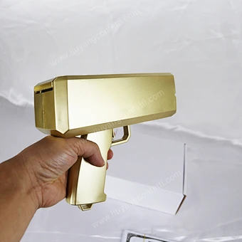 Money Gun Spray Shooter Super Toy Gold Cash Flying Machine Custom Customization Shoot Red Real Dispenser Pink Box Throwing Rain