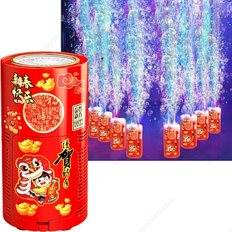 Flash Light Sound Kids Outdoor Toy Party Festival Celebrate Portable New Year Hot Electric Automatic Fireworks Bubble Machine