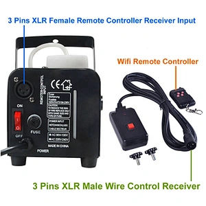 2 in 1 Wireless Remote Control Line Control 3 Pins XLR For Smoke Machine Party DJ Stage Lighting Effect Atmosphere Fogger Parts