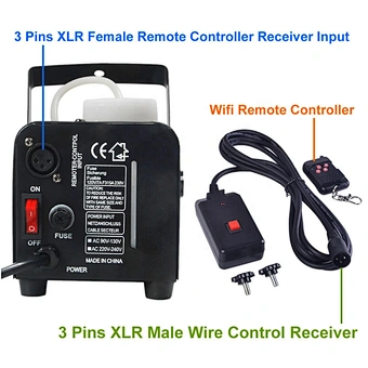 2 in 1 Wireless Remote Control Line Control 3 Pins XLR For Smoke Machine Party DJ Stage Lighting Effect Atmosphere Fogger Parts
