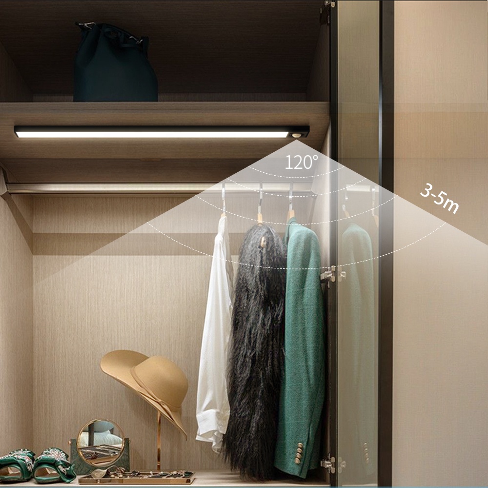 Led Under Cabinet Motion Sensor Closet Kitchen Magnetic Inner Hinge Lamp Battery Wireless Universal Wardrobe Night Light