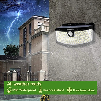 High Quality Cheap Price Outdoor Solar Powered Garden Lamp 100 LED Waterproof Motion Sensor Solar Wall Garden Lights