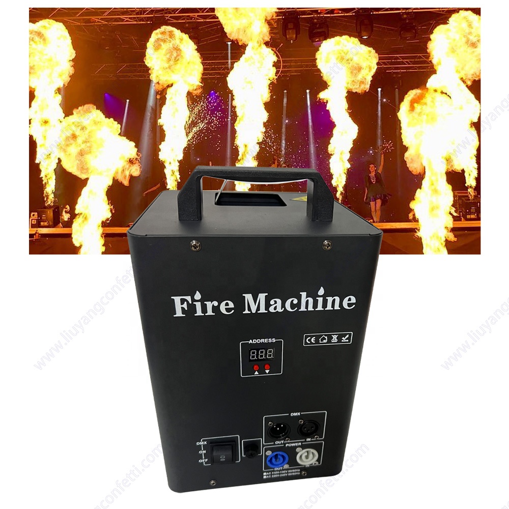 Factory Fire Machine Stage Effect Dmx Jet Flame Thrower Flame Projector for Outdoor Indoor Stage Theater safe channel