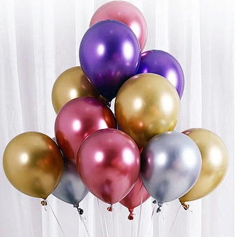 Balloons wholesale 10inch Glossy Metal Pearl Latex Balloons Thick Chrome Metallic Colors helium Air Balls Globos