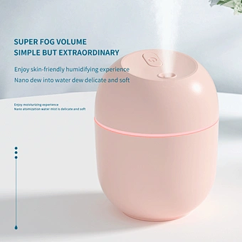 220ml Mini PP Electric Air Humidifier Portable Colorful Bottle with Aromatherapy Function for Bedroom Home Car Office