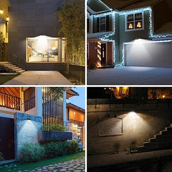 High Quality Cheap Price Outdoor Solar Powered Garden Lamp 100 LED Waterproof Motion Sensor Solar Wall Garden Lights
