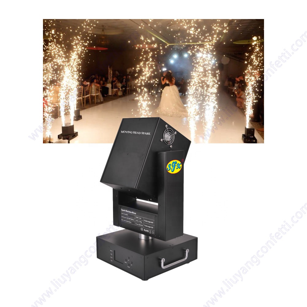 Wedding Fireworks Fountain Dmx Mobile Moving Head Sparkler Event Theater Entertainment Stage Special Effect Cold Spark Machine