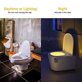 Led Toilet Night Light Pir Motion Sensor 16Color Changeable Lamp Backlight Seat Children Wc Bowl Home Washroom Lighting Bathroom
