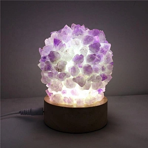 High Quality Table Led Glass Touch Touching Control Floor Lampe Light Reading Night Stone Natural Luxury Bed Side Crystal Lamp